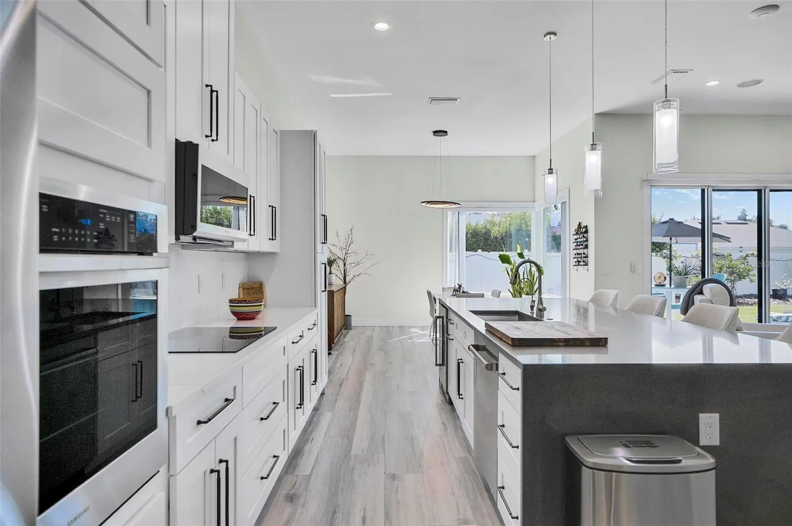 DINING AREA IS AN EXTENSION OF THE KITCHEN