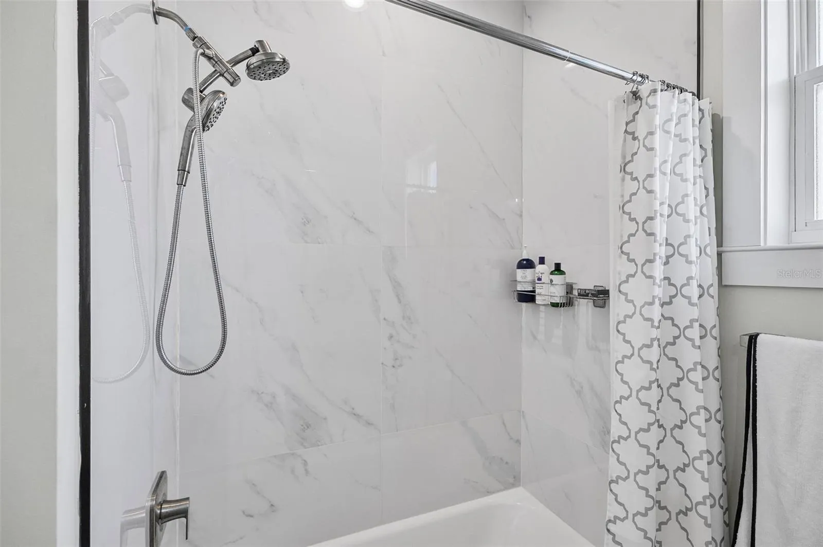FULL TILE SHOWER IN HALL BATHROOM