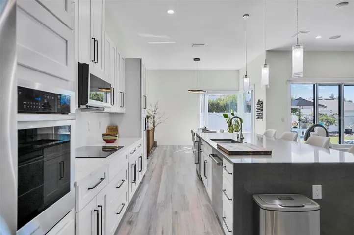 DINING AREA IS AN EXTENSION OF THE KITCHEN
