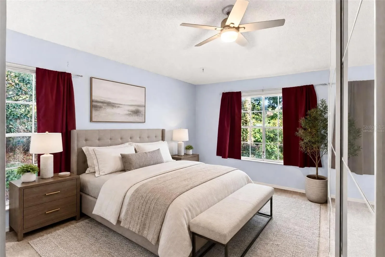 Primary Bedroom Virtually Staged