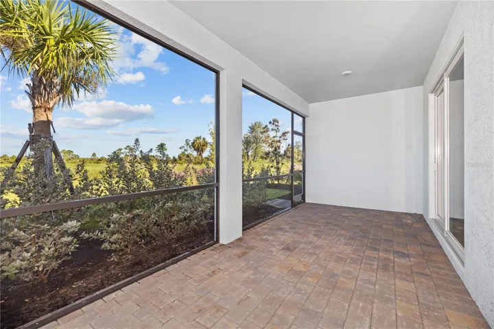 Covered back porch with no backyard neighbors