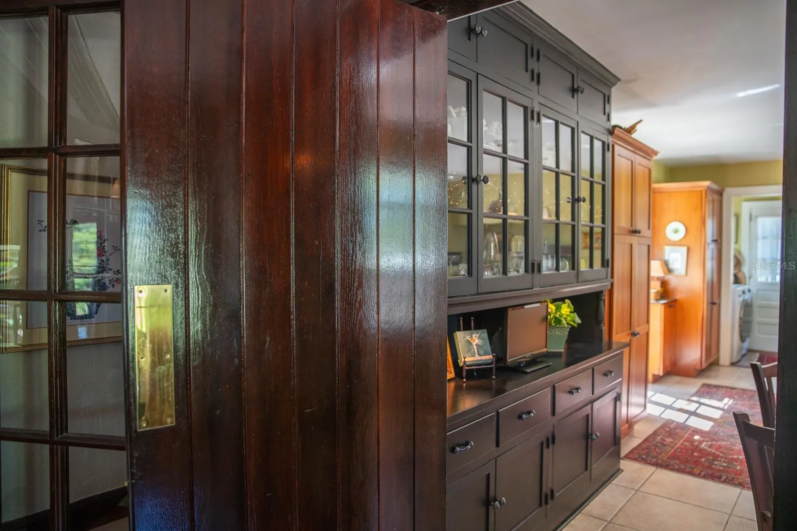 Doorway to kitchen from formal dining room