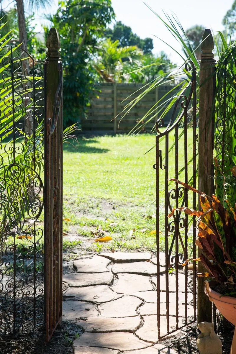 View from courtyard to open space.