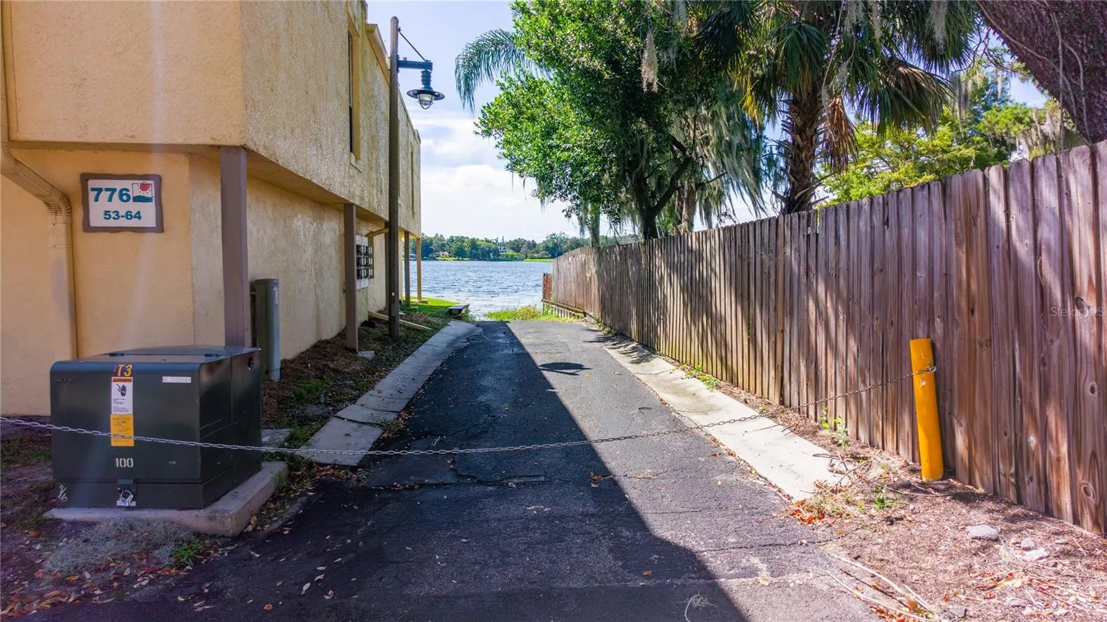 Private association boat ramp.