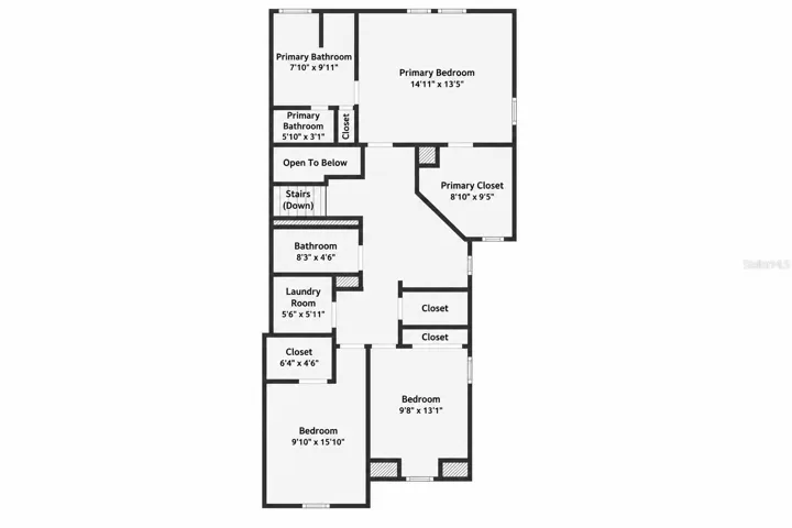 SECOND FOOR PLAN AND DIMENSIONS