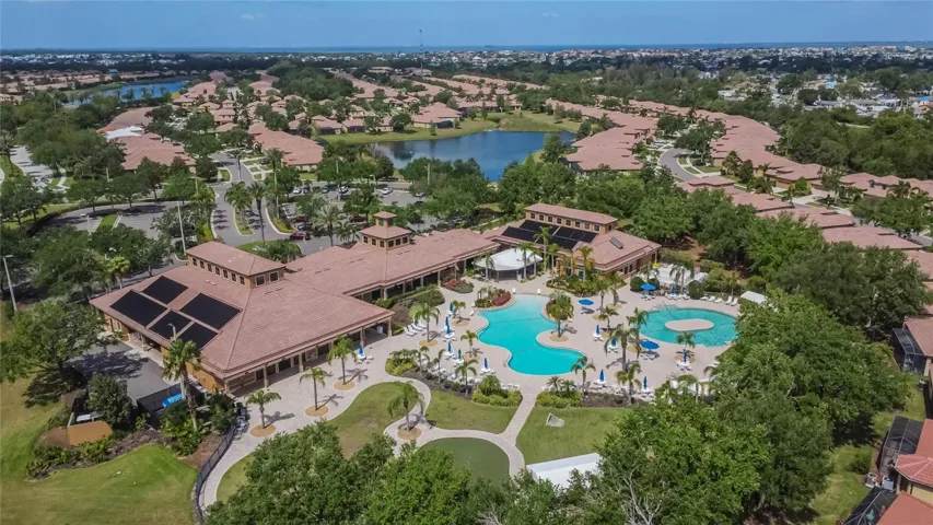 Aerial view of community