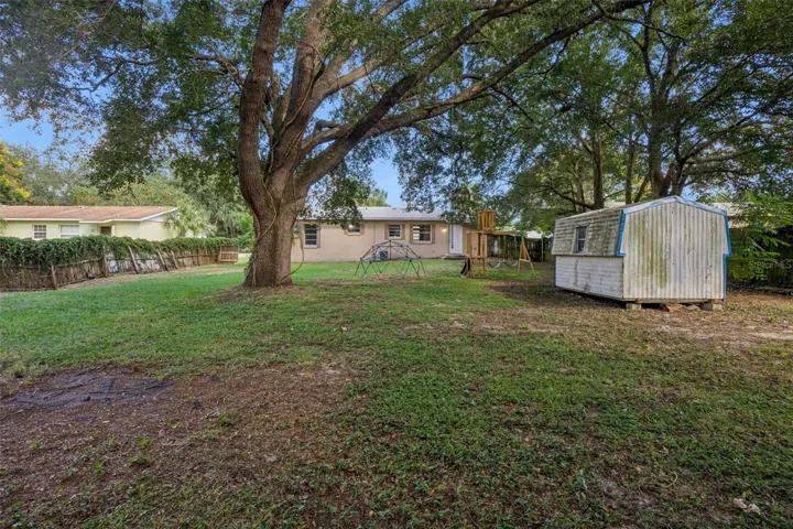 Deep back yard.