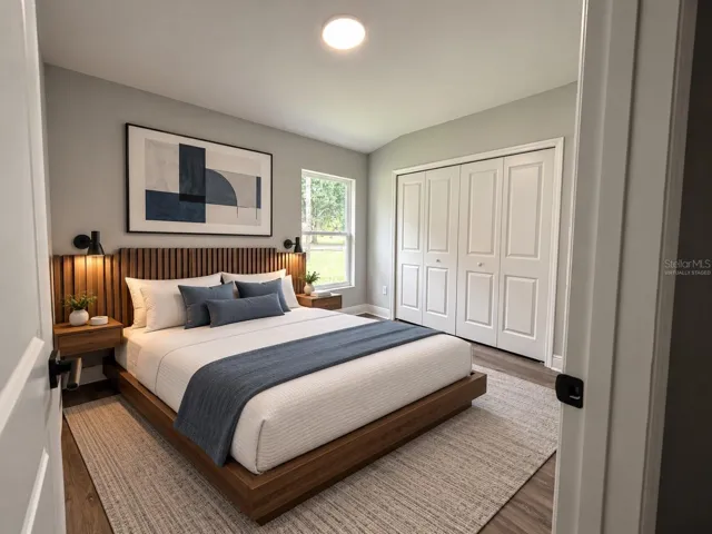 Bedroom - virtually staged