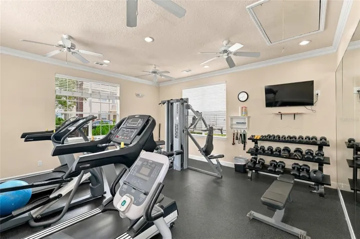 Well equiped fitness room