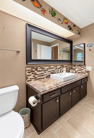 Hallway bathroom