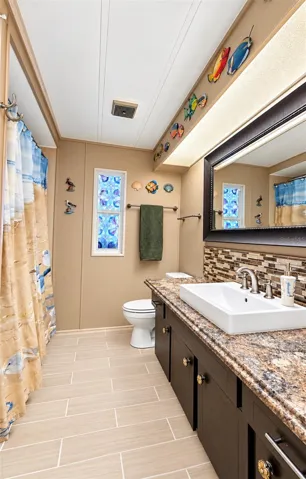 Hallway bathroom
