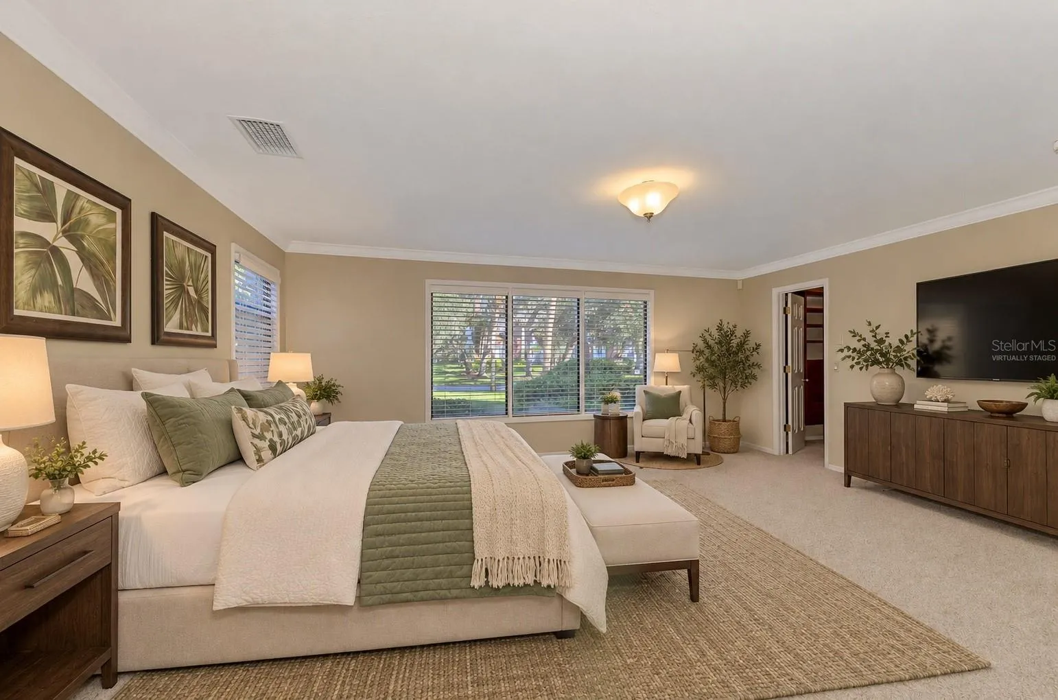 Master Bedroom - virtually staged