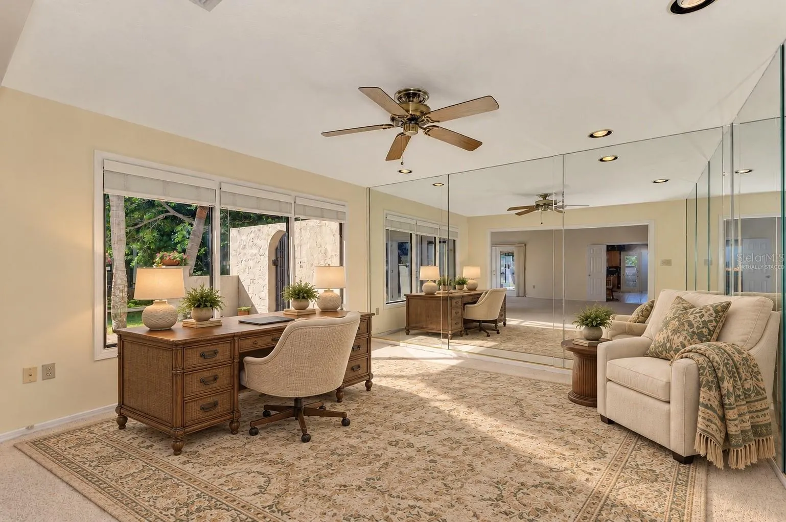 Home Office/Den - virtually staged
