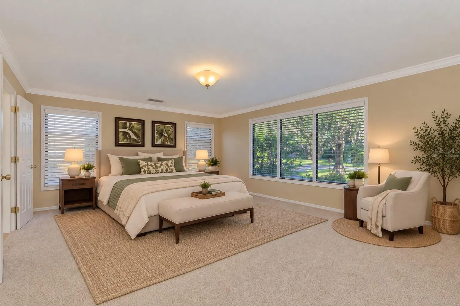 Master Bedroom - virtually staged