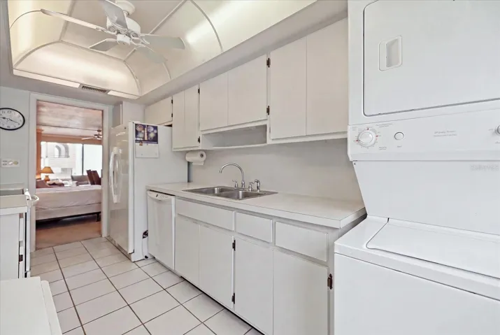 Kitchen + Washer and Dryer