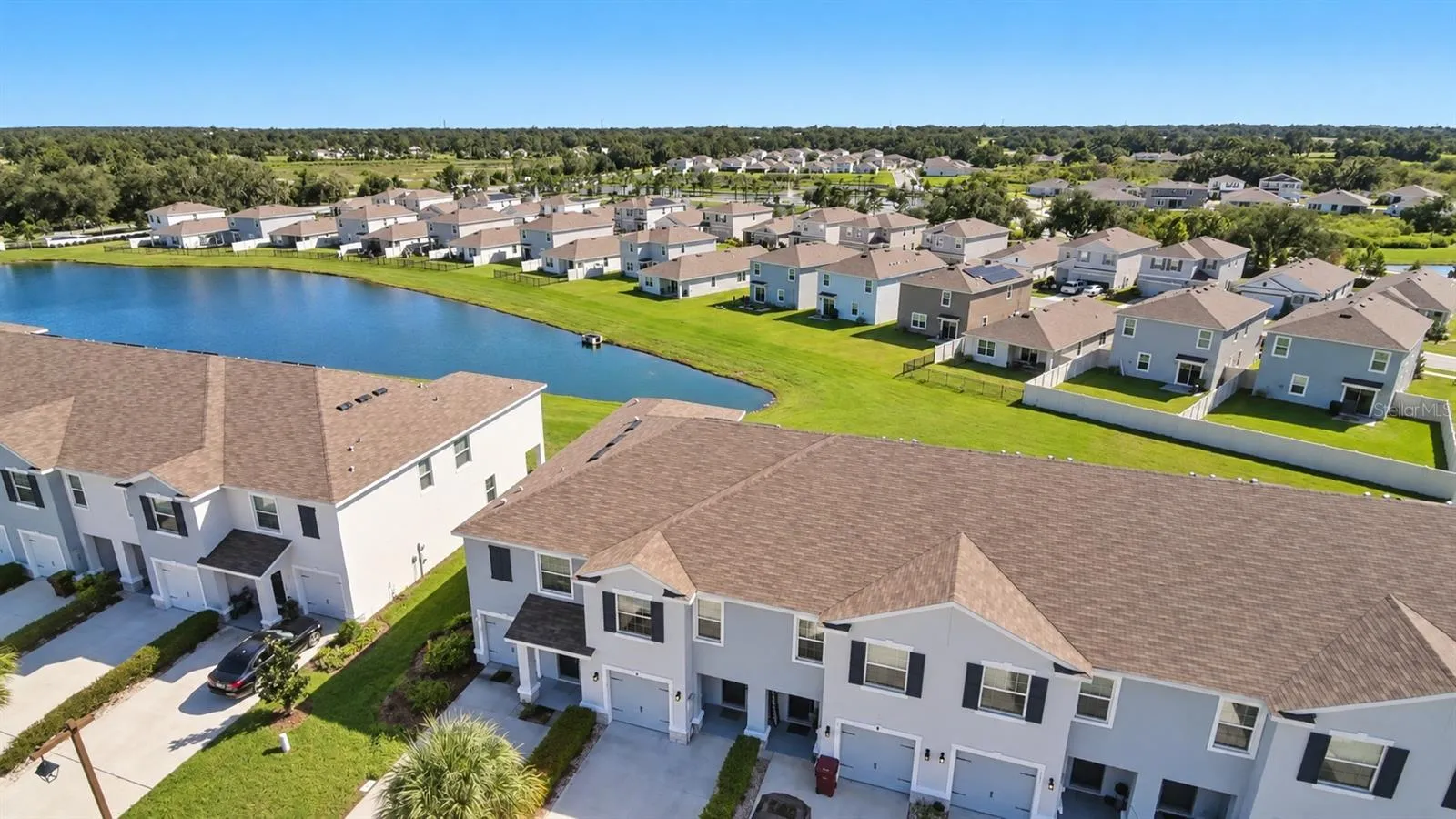 Aerial view of townhome