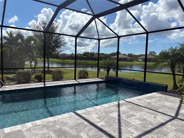 Heated Salt-water Pool w/Travertine Deck &amp; watreview