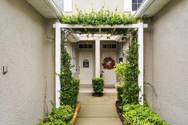 Walkway to front door