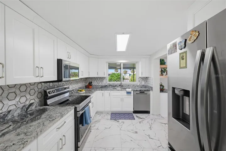 New updated kitchen.  Granite countertops
