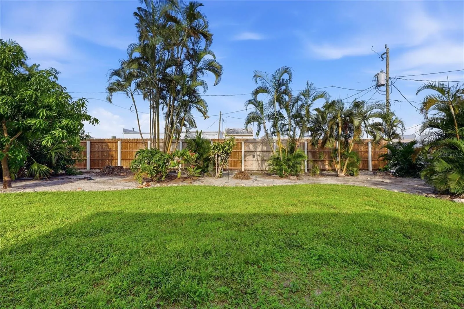 Fenced in yard