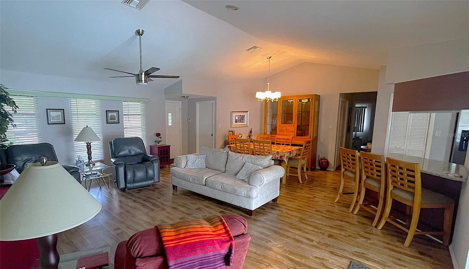 Open concept Living Area