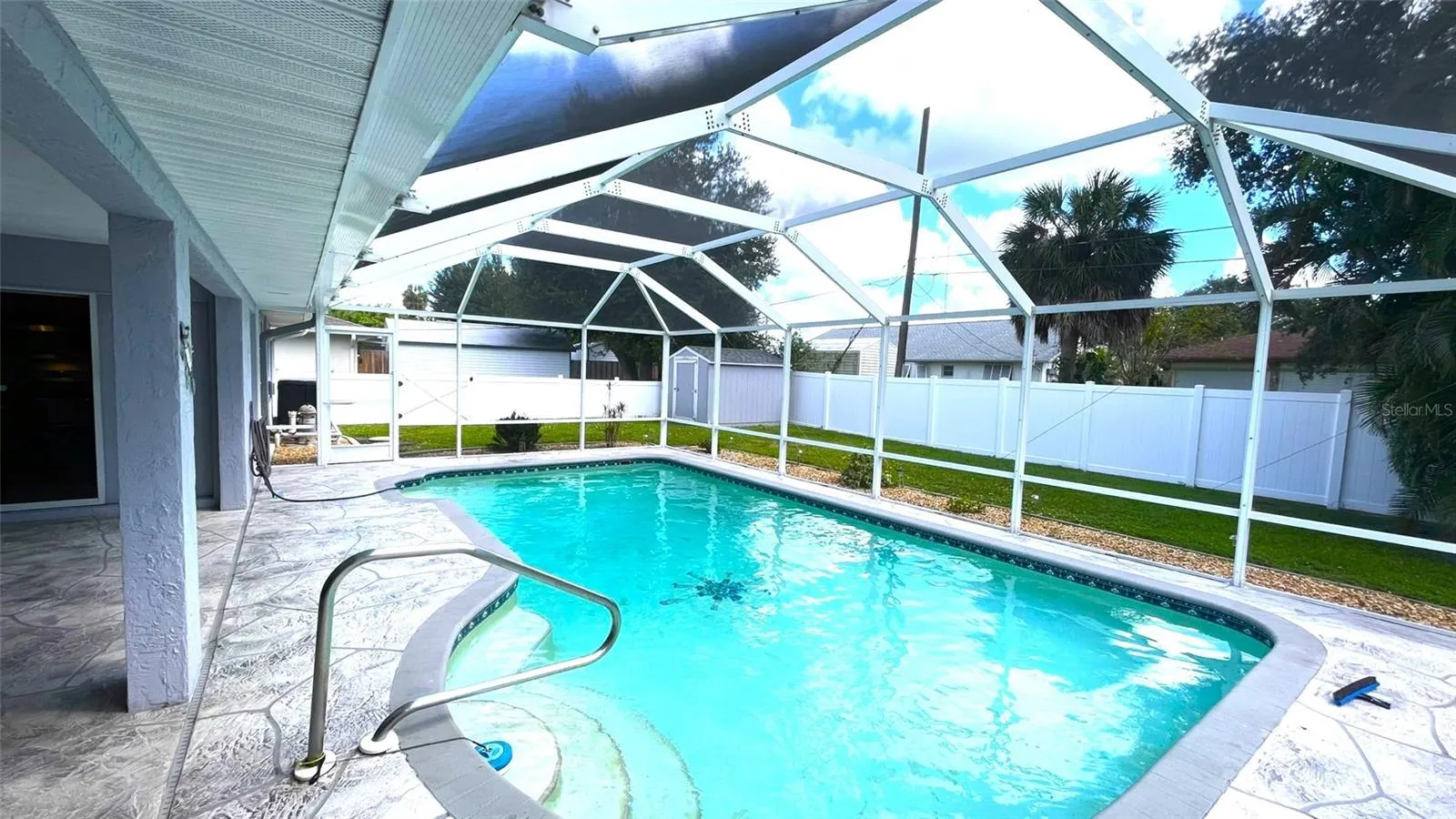 In ground concrete pool.