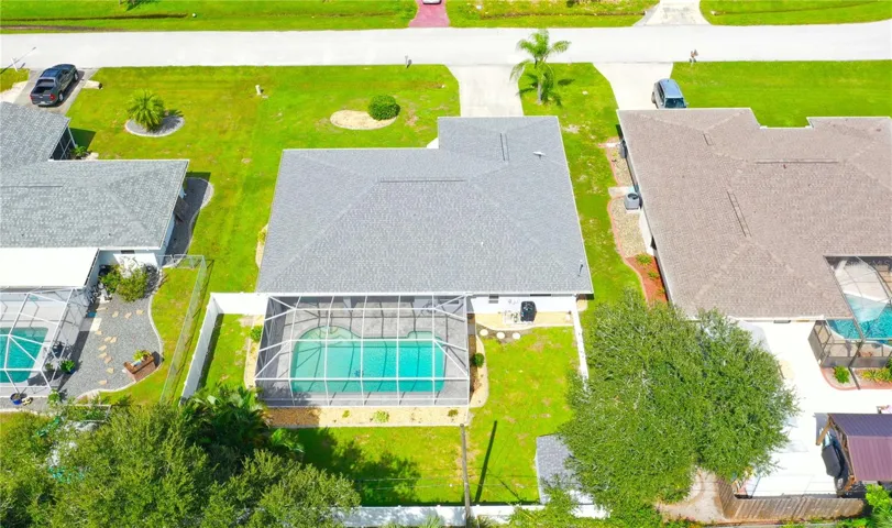 Aerial image of the back