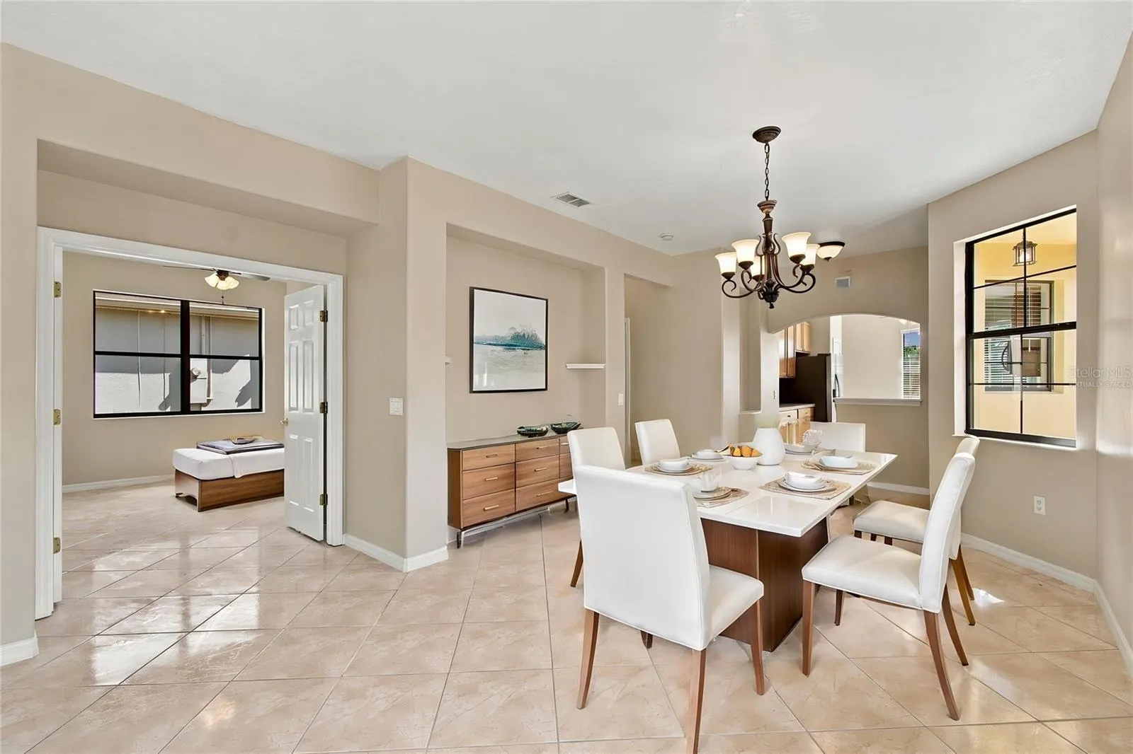 Virtually Staged Dining Room