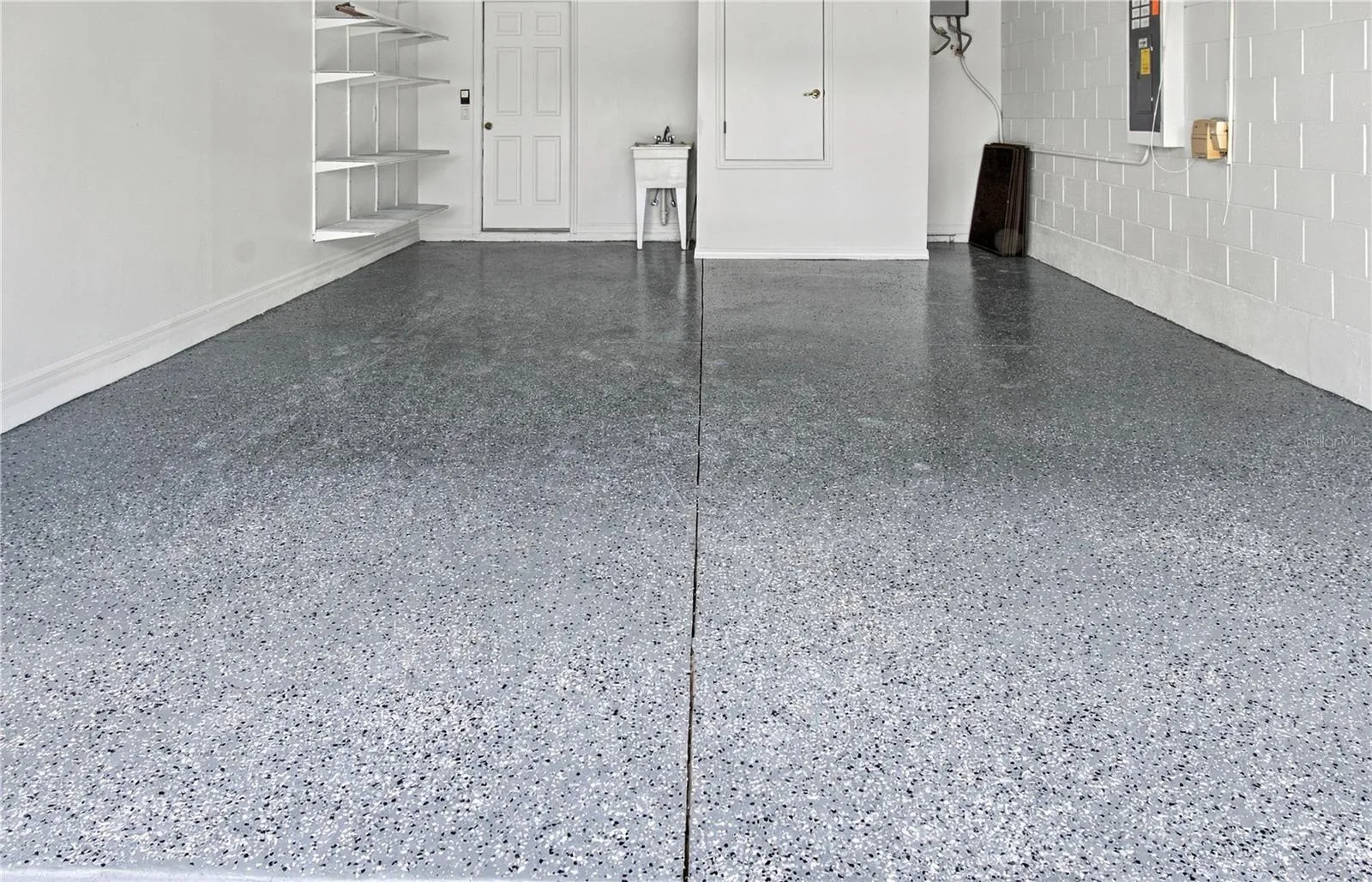 Newly Epoxied Garage Floors
