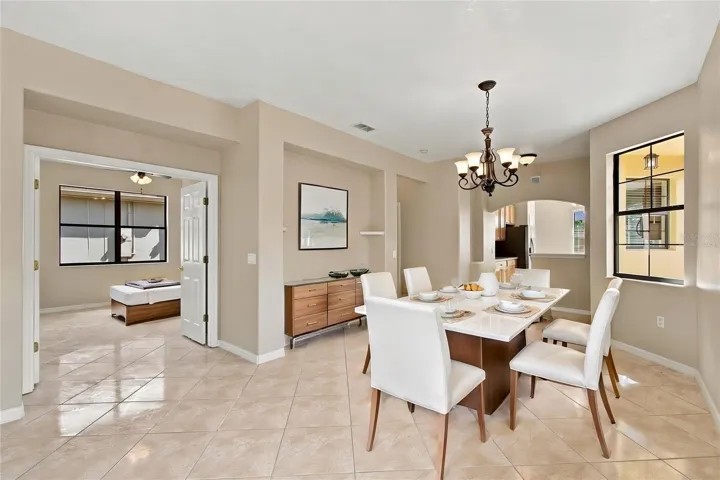Virtually Staged Dining Room