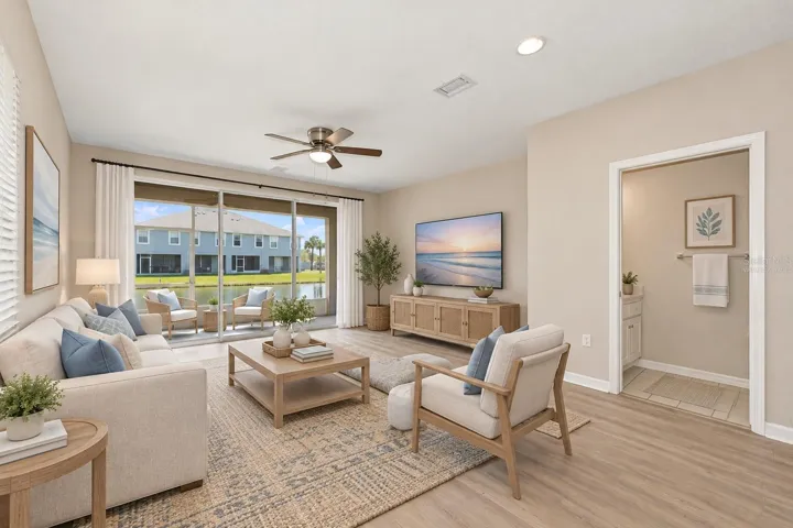 Virtually Staged Living Room