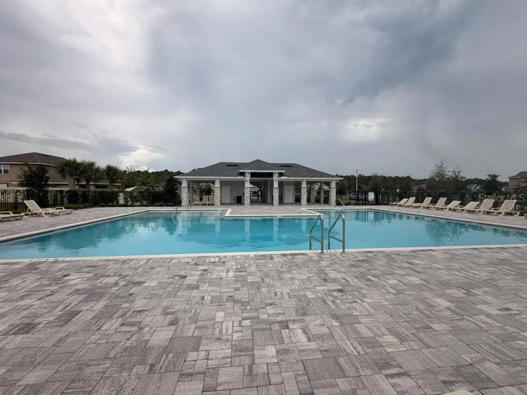 Community pool and cabana