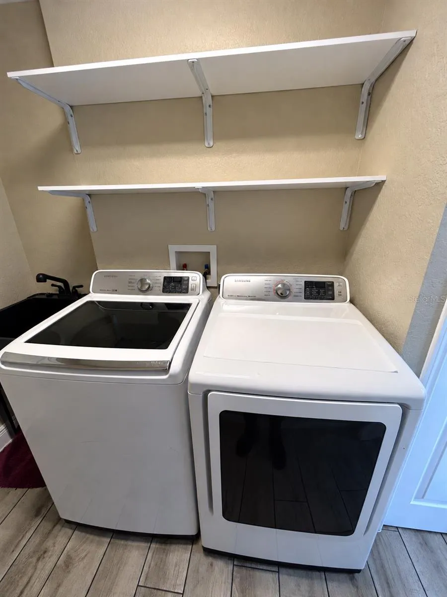 Included washer and dryer