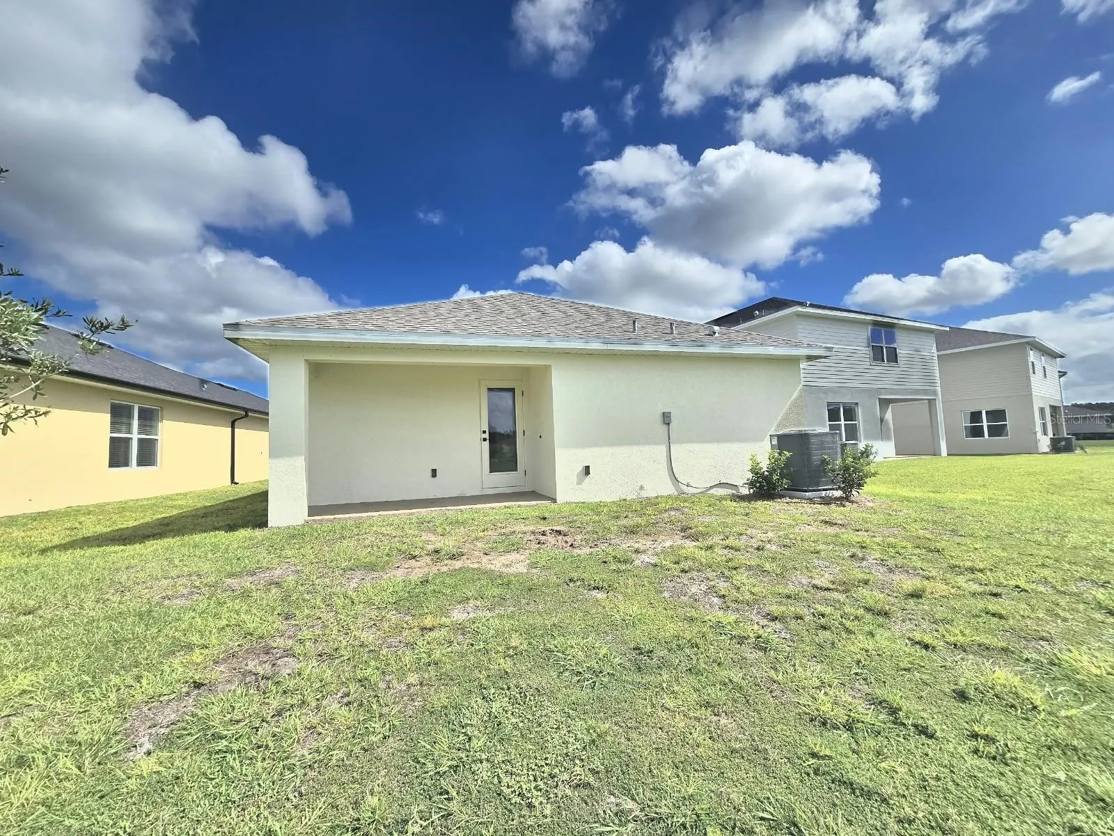 Rear exterior and covered patio