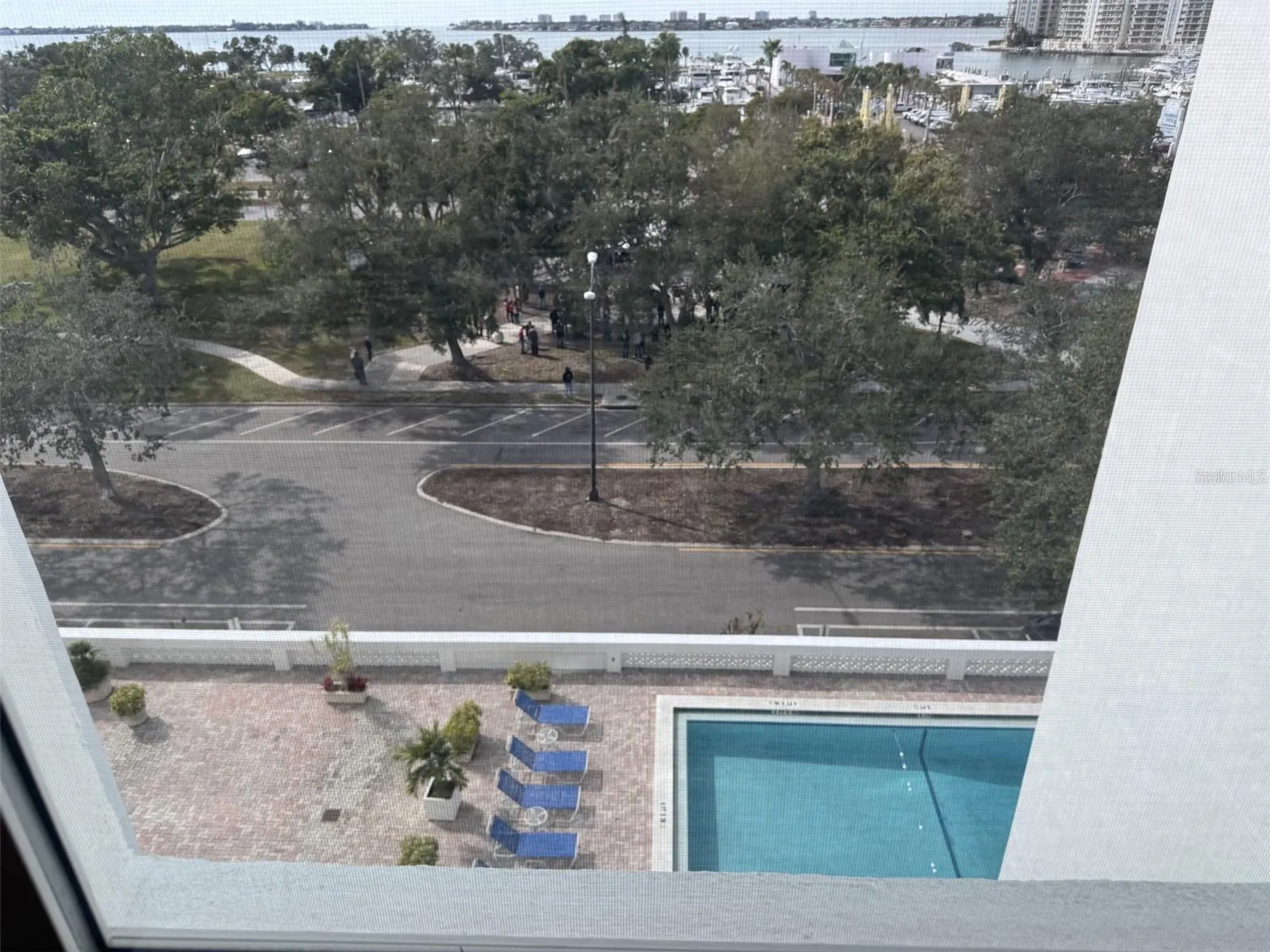 Pool & park from bed