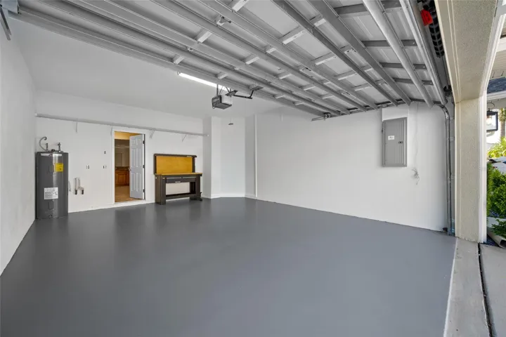 Freshly Painted Garage Walls, Ceiling & Floor!
