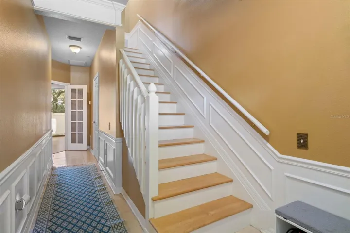 Entry hallway and staircase