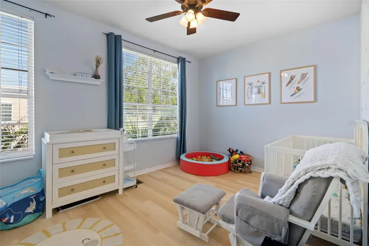Upstairs bedroom - window view