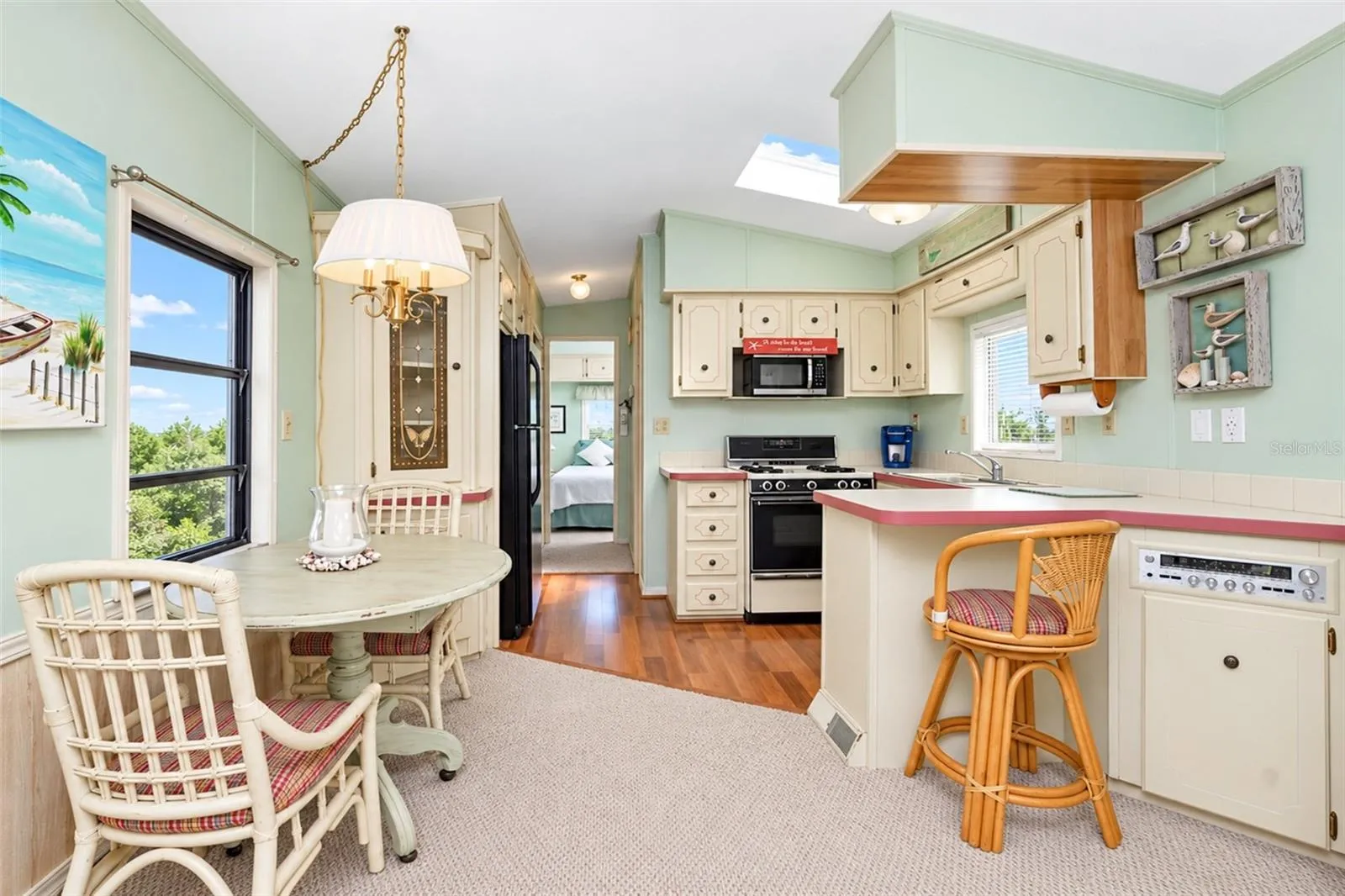 dining area and kitchen