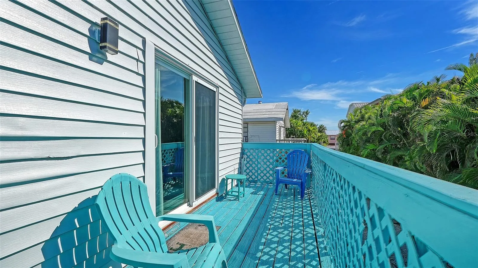 Unit B, rear balcony.
