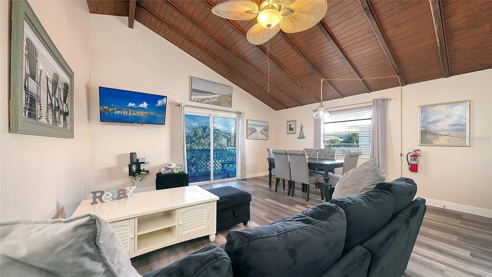 Unit A, Living/Dining Room combination.