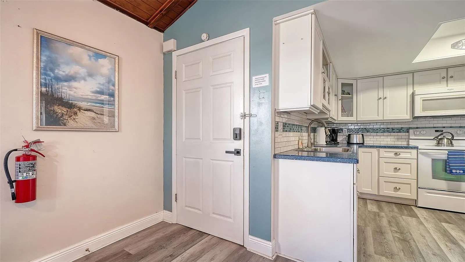 Unit A, entry doorway.