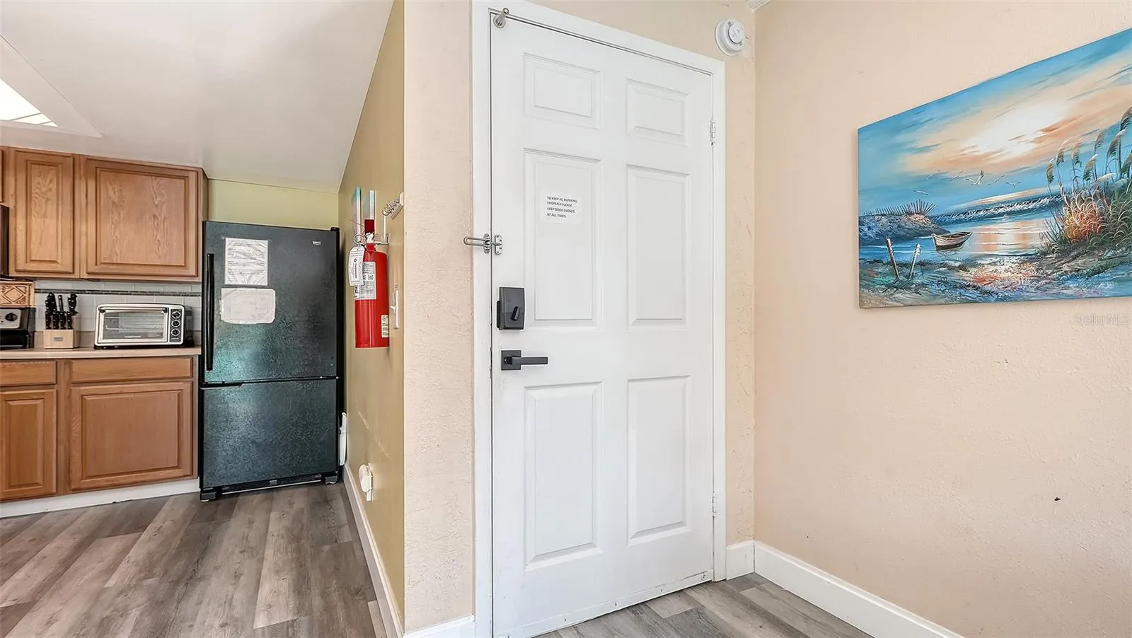 Unit B, entry doorway.
