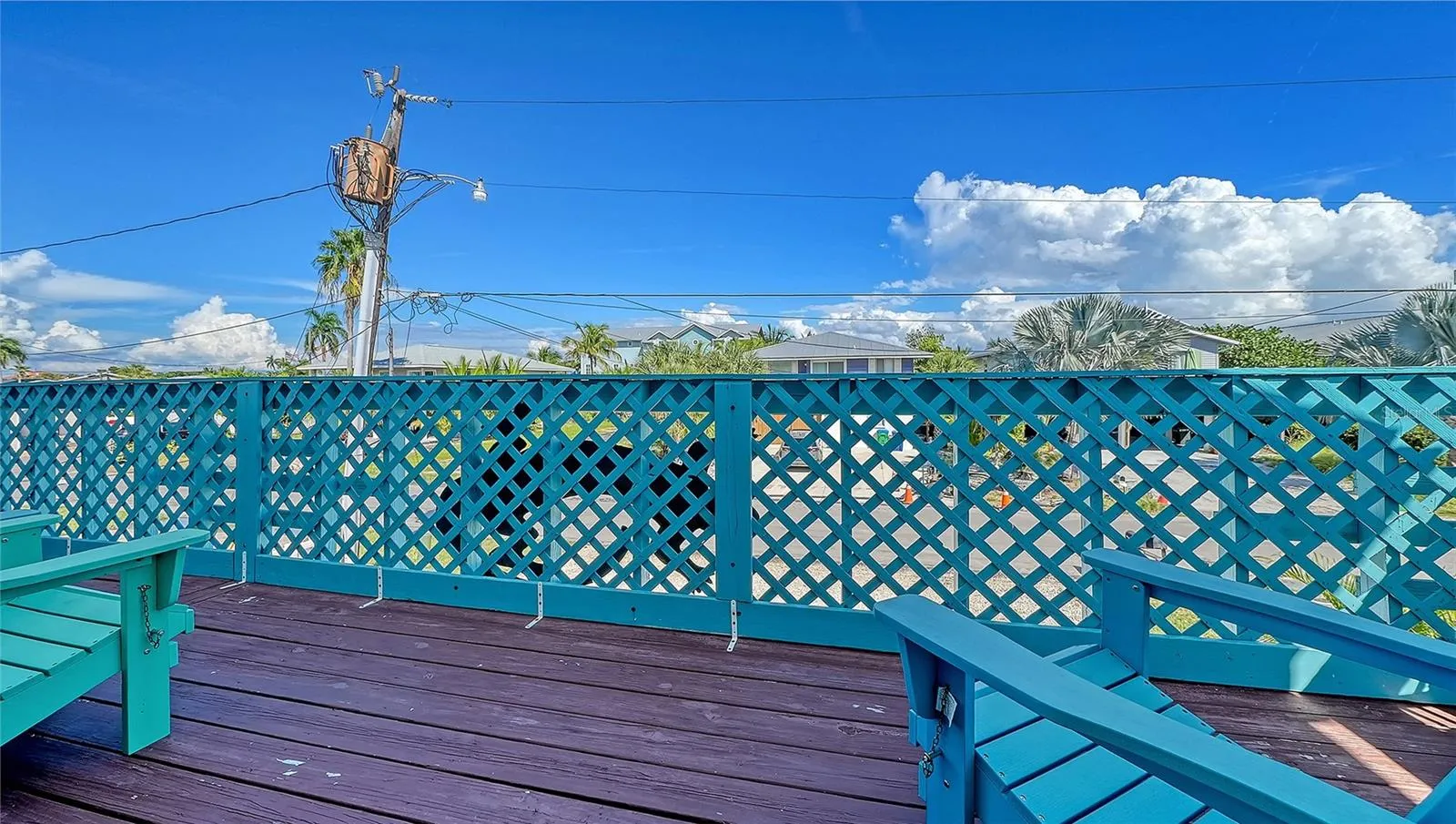 Unit A, front balcony overlooking the street.