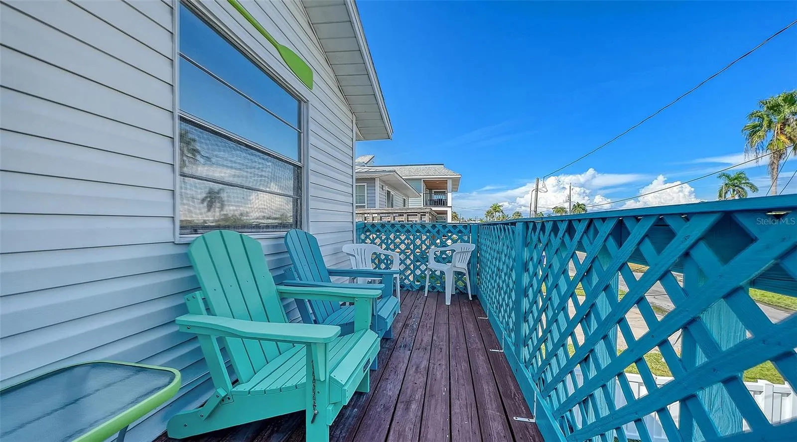 Unit A, side balcony.