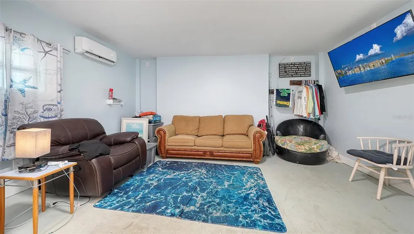 Ground floor under Unit A, efficiency apartment or in-law suite/storage space.
