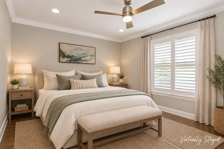 Virtually Staged - Primary Bedroom