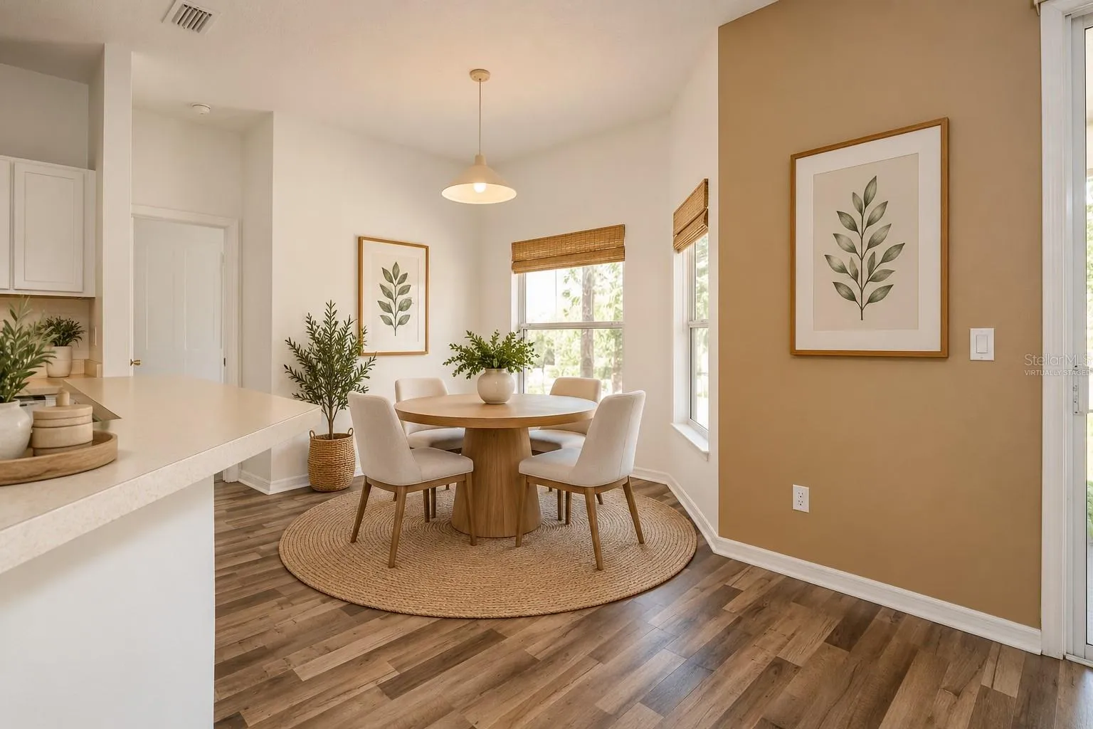 Virtually Staged Breakfast Nook