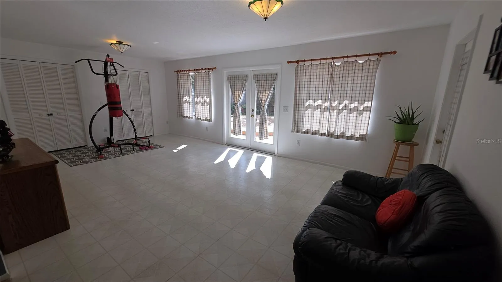 Florida Room with Built-in Closets