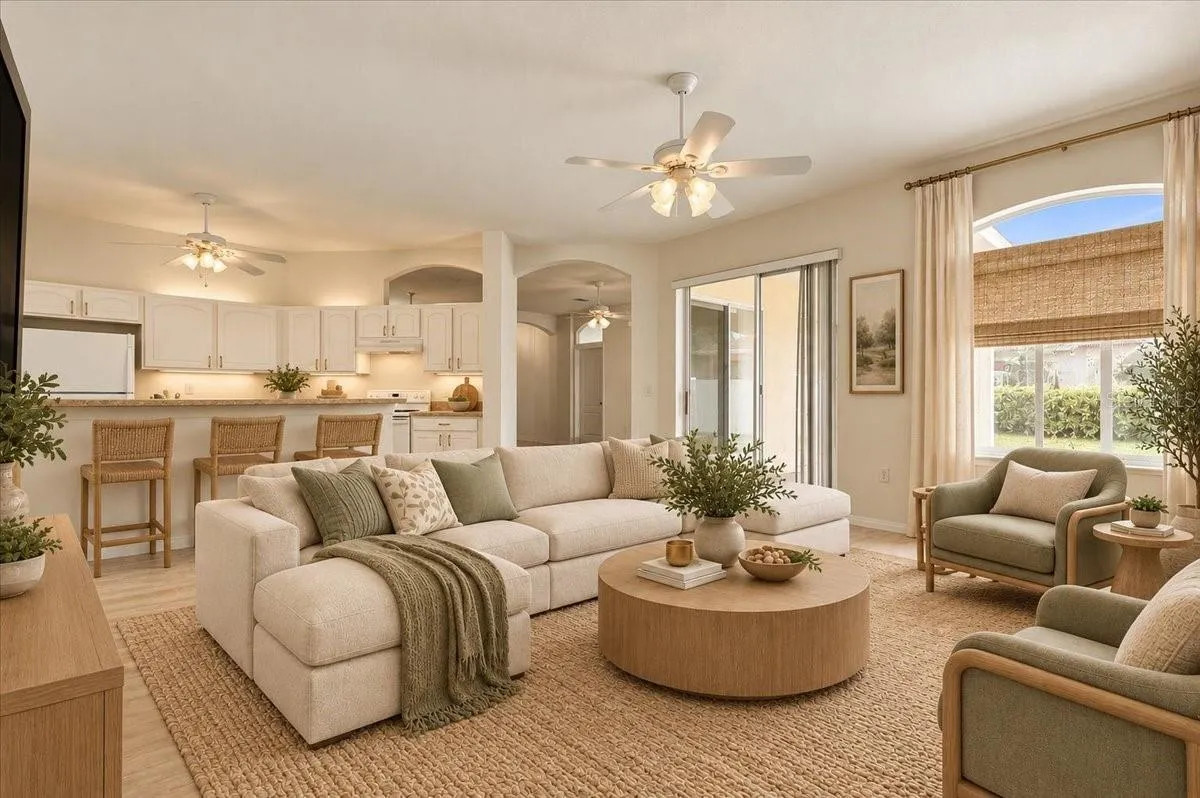 VIRTUALLY RENOVATED FAMILY ROOM